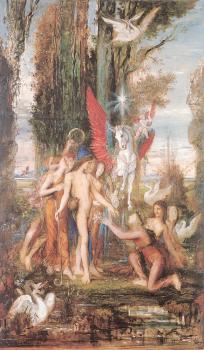 Gustave Moreau : Hesiod and the Muses II